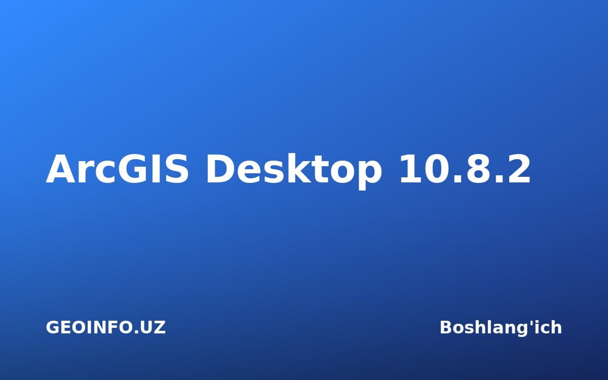 ArcGIS Desktop 10.8.2 kursi